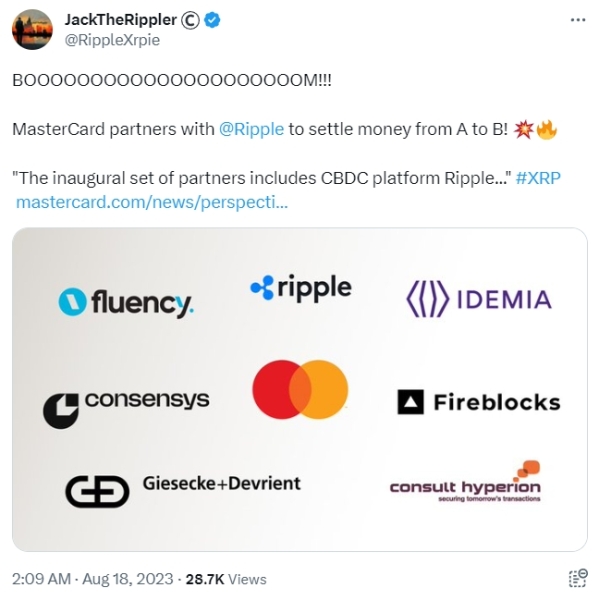 Mastercard запустила CBDC-инициативу с участием Ripple и ConsenSys